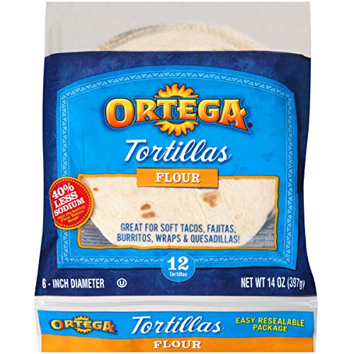 Ortega Tortillas, Flour, 6 Inch, 12 Count Pack Of 12