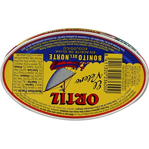 Ortiz, Tuna White In Xv Olive Oil Oval Tin, 112 Gram