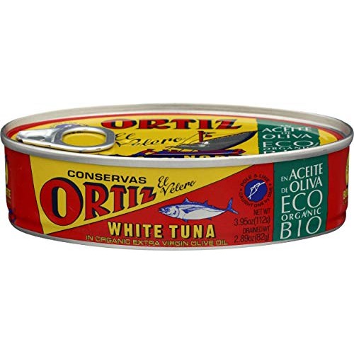 Ortiz, Tuna White In Xv Olive Oil Oval Tin, 112 Gram