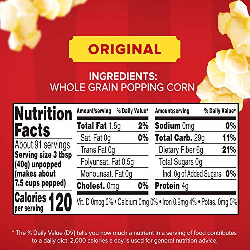 Orville Redenbachers Gourmet Popcorn Kernels, Original Yellow,