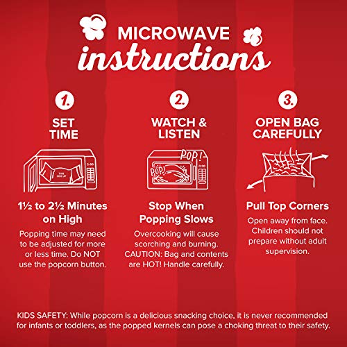 Orville Redenbachers Kettle Corn Microwave Popcorn, 3.28 Ounce