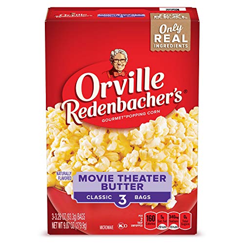 Orville Redenbachers Movie Theater Butter Microwave Popcorn, 3