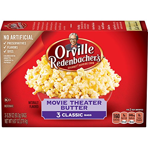 Orville Redenbachers Movie Theater Butter Popcorn, Classic Bag,
