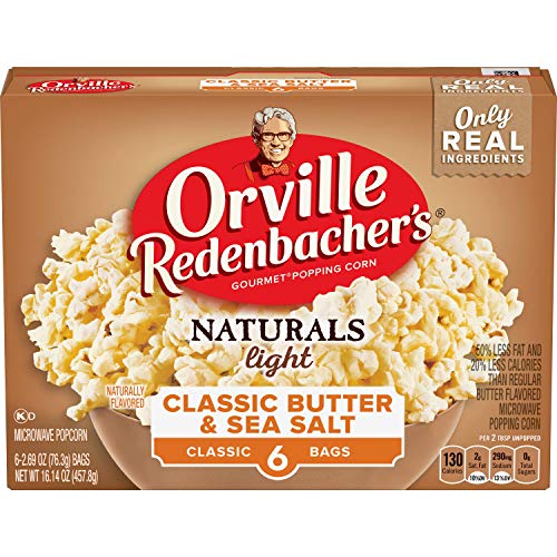 Orville Redenbachers Naturals Light Classic Butter &Amp; Sea Salt P