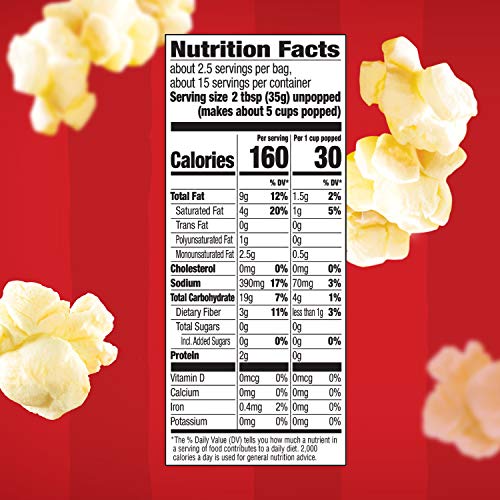 Orville Redenbachers Ultimate Butter Popcorn, 3.29 Ounce Class