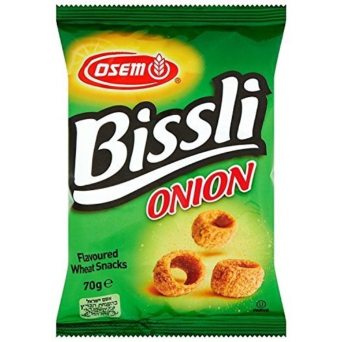 Osem Bissli Onion Flavored Crunchy Wheat Snack -No Food Coloring...