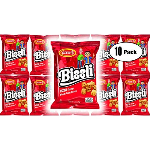 Osem Bissli Pizza Flavored Crunchy Wheat Snack -No Food Coloring...