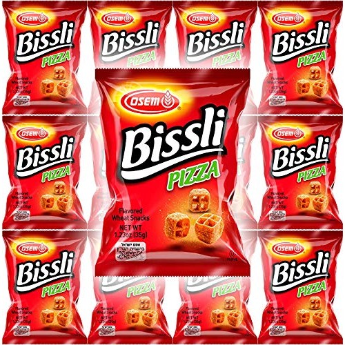Osem Bissli Pizza Flavored Crunchy Wheat Snack -No Food Coloring...