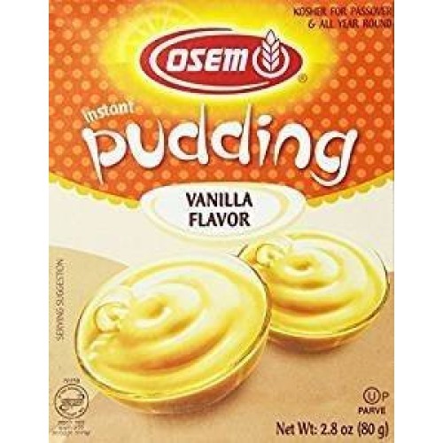 Osem Instant Pudding Vanilla Flavor 2.8 Oz. Pack Of 3.