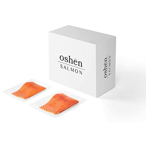 Oshēn Brand - Atlantic Salmon - 8oz Fresh Fillet Skin-on Portion...