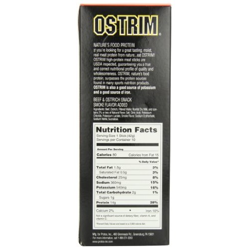 Ostrim Beef &Amp; Ostrich Snack Stick, Barbecue - 1.5 Ounce Pack Of