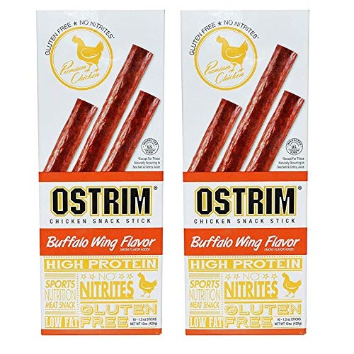 Ostrim Chicken Snack Stick Buffalo Wing Flavor High Protein 2 P