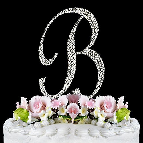 Rhinestone Cake Topper Letter B By Other