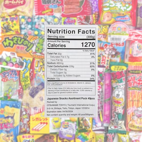 Japanese Snacks Assortment 40pcs, Full of Dagashi, Candy, Gummy,...