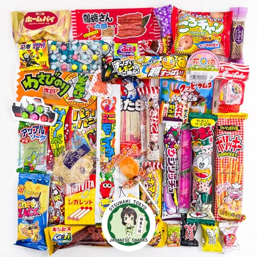 Japanese Snacks Assortment 40pcs, Full of Dagashi, Candy, Gummy,...