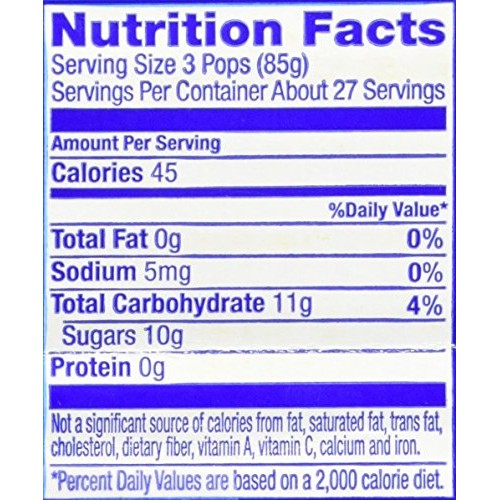 Pop-Ice Freezer Pops, Fat Free Ice Pops, Assorted Flavors 80 -