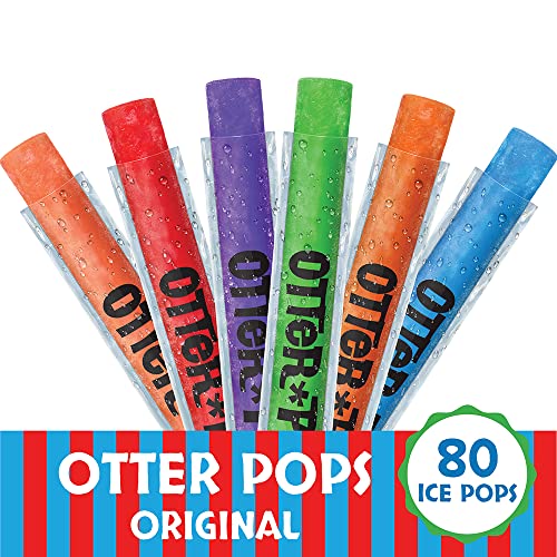 Otter Pops Freezer Ice Bars, Fat Free Ice Pops, Original Flavors...