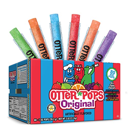 Otter Pops Freezer Ice Bars, Fat Free Ice Pops, Original Flavors...