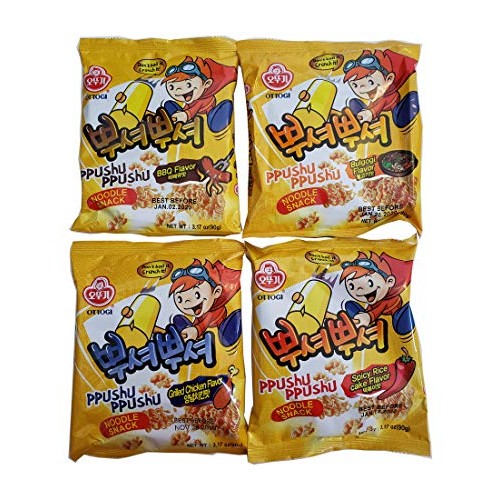 Ottogi Ppushu Ppushu Variety Pack - Bbq, Bulgogi, Grilled Chicke