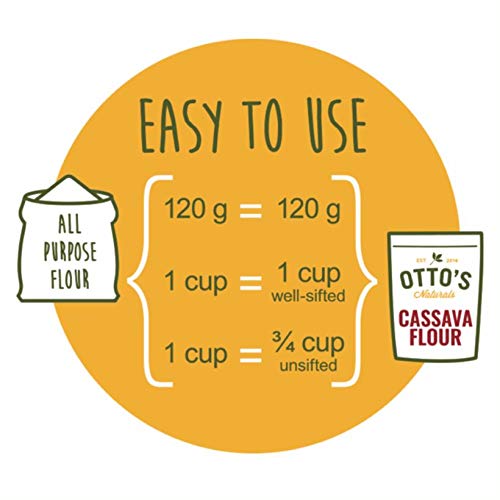 Ottos Naturals Cassava Flour 2 Lb. Bag Grain-Free, Gluten-Fre