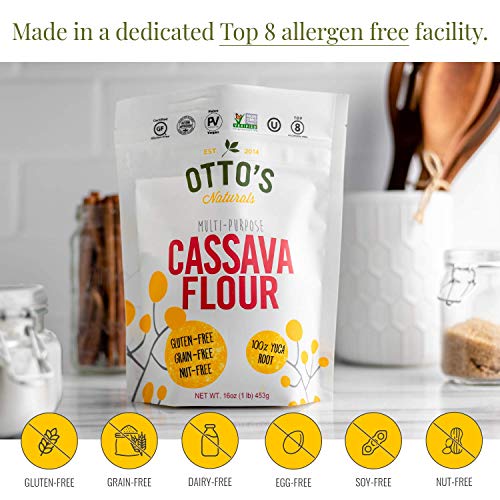 Ottos Naturals Cassava Flour 5 Lb. Bag Grain-Free, Gluten-Fre