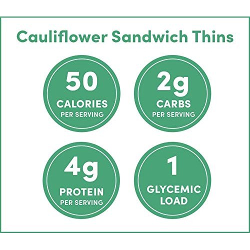 Outer Aisle Cauliflower Sandwich Thins | Low Carb, Paleo Friendl