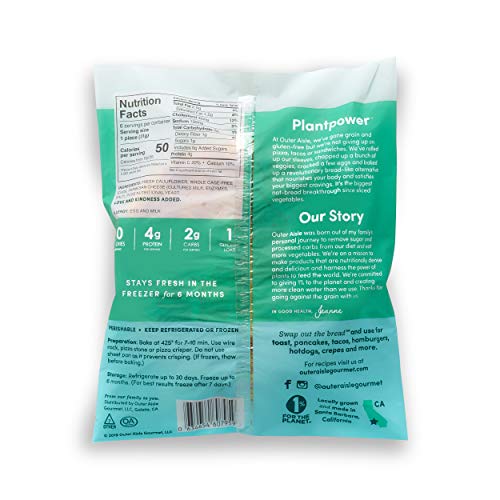 Outer Aisle Cauliflower Sandwich Thins | Low Carb, Paleo Friendl