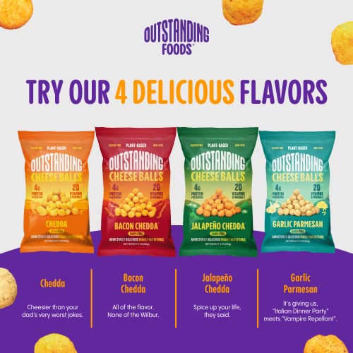 Outstanding Foods Vegan Cheese Balls - Plant Based, Dairy Free, ...