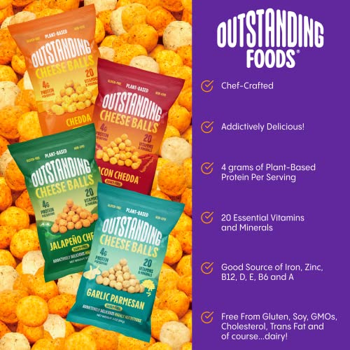 Outstanding Foods Vegan Cheese Balls - Plant Based, Dairy Free, ...