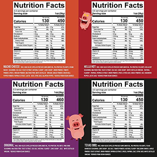 Pigout Pigless Pork Rinds, Classic Variety Pack | Plant Based, H