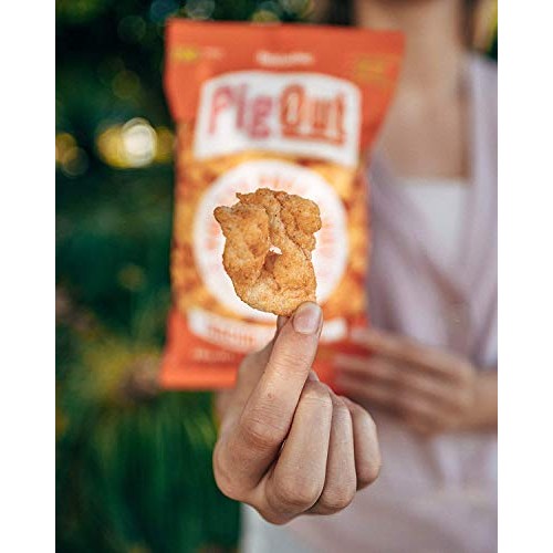 Pigout Pigless Pork Rinds, Nacho Cheese | Plant Based, High Prot