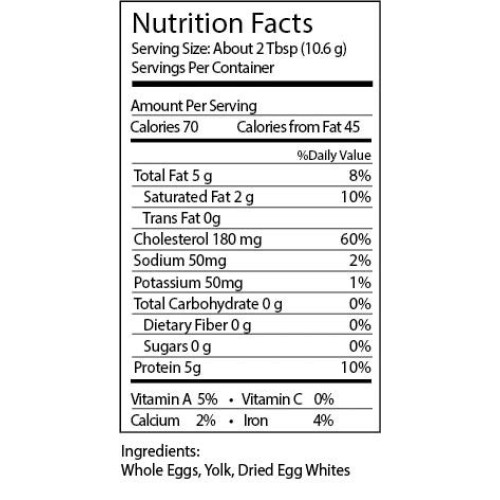 Ovaeasy Dehydrated Egg Crystals – 2 X 1.67 Lbs Cans – Powdered