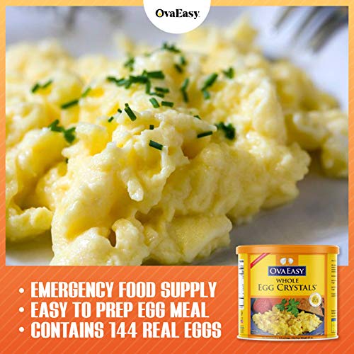 Ovaeasy Dehydrated Egg Crystals – 2 X 1.67 Lbs Cans – Powdered