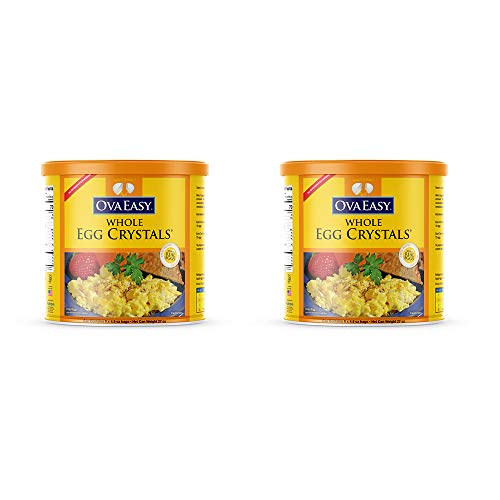 Ovaeasy Dehydrated Egg Crystals – 2 X 1.67 Lbs Cans – Powdered