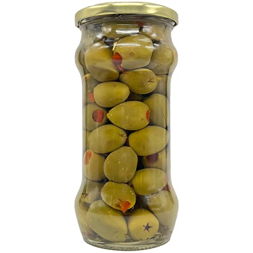 Valley Farms - Red Pepper Stuffed Olives, Rocoto Olives Pack Of
