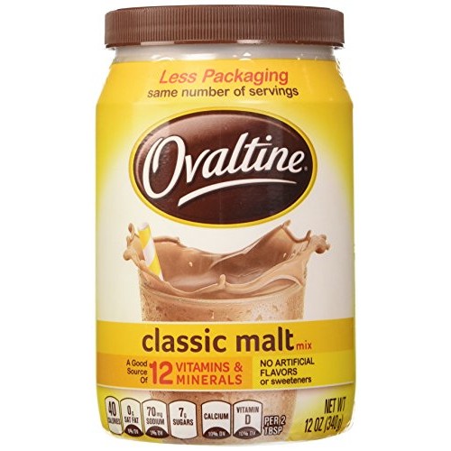 Ovaltine Classic Malt Flavored Milk Mix, 12 Oz