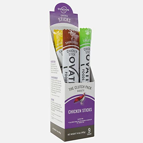 Ovation Foods Chicken Jerky Snack Sticks: High Protein 20g, Zero...