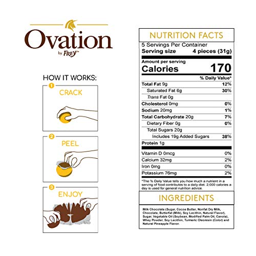 Ovation 1X Break A Part 5.53 Oz - Pineapple Milk Chocolate