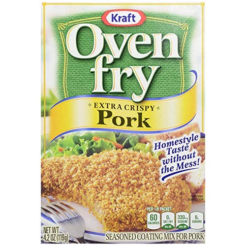 Kraft Oven Fry Seasoned Coating Mix For Pork, Extra Crispy, 4.2