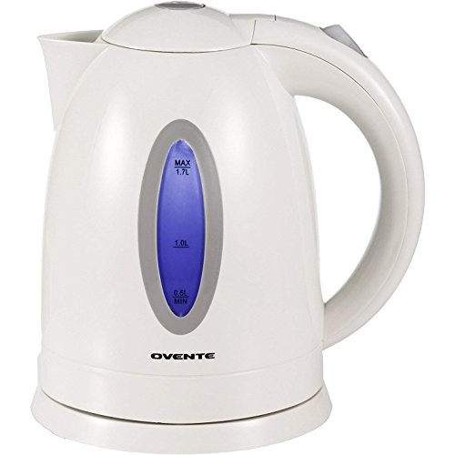 Ovente Kp72W 1.7L Bpa-Free Electric Kettle, Fast Heating Cordles