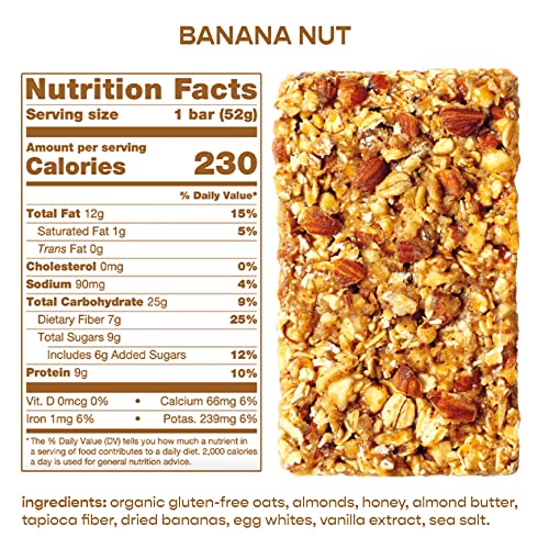 Over Easy Banana Nut Breakfast Bars | All Natural, Clean Ingredi