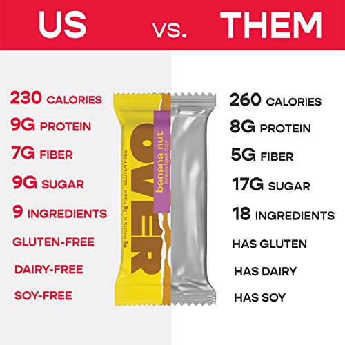 Over Easy Banana Nut Breakfast Bars | All Natural, Clean Ingredi