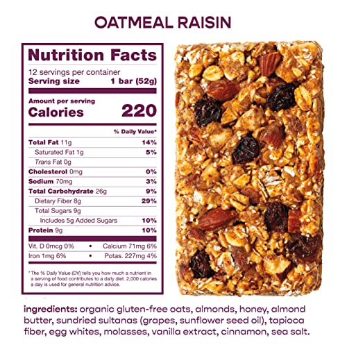 Over Easy Oatmeal Raisin Breakfast Bars | All Natural, Clean Ing
