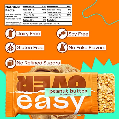 Over Easy Peanut Butter Breakfast Bars | All Natural, Clean Ingr