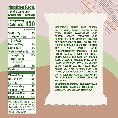 Overnight Oats Bar Apple Cinnamon, 11.7 Ounces, 9 Countpack Of 1