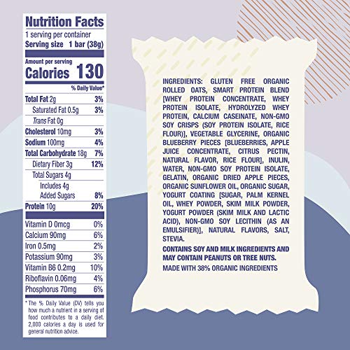 Overnight Oats Bar Classic Blueberry, 11.7 Ounces, 9 Ct