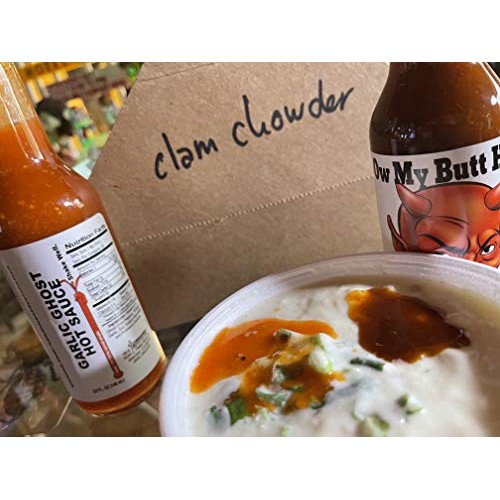 Ow My Butt Hurts Garlic Ghost Hot Sauce 5 Oz Bottle | Habanero &Amp;