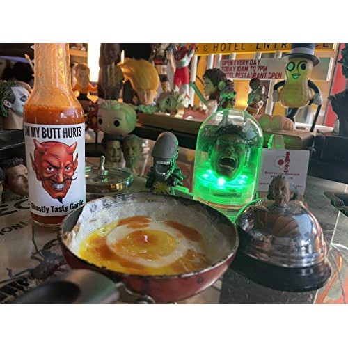 Ow My Butt Hurts Garlic Ghost Hot Sauce 5 Oz Bottle | Habanero &Amp;