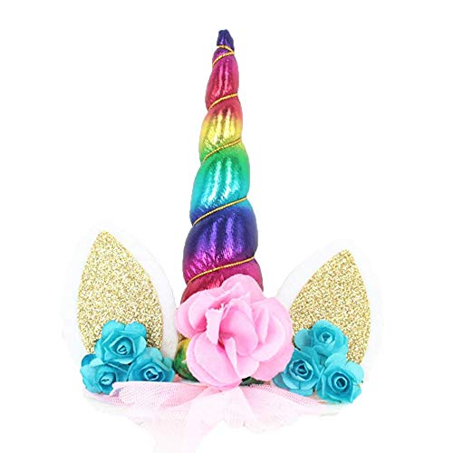 Owill Unicorn Cake Topper With Eyelashes Party Cake Decoration S