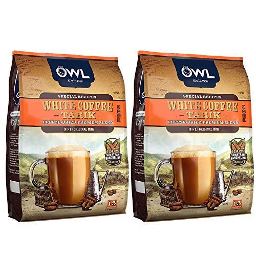 Owl 3-In-1 Freeze-Dried Premium Blend White Coffee Tarik -Origin